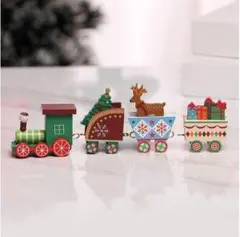クリスマス　オーナメント　トレイン　汽車　インテリア雑貨　ツリー　置物　カラフル