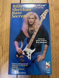 ビリーシーン　ベースシークレット　VHS教則ビデオ　billy sheehan