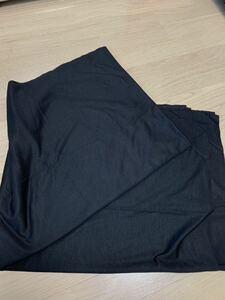 新品未使用　黒の布地　素人採寸・約　長さ415×幅174 少し伸縮　薄めジャージの様な素材　ハンドメイド　洋裁　洋服ワンピース　カバー