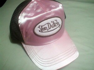 新品■Vondutch (ボンダッチ）サテンキャップ 薄ピンク