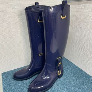 【雨の日のお洒落】RALPH LAUREN collection レインブーツ ラルフローレン 長靴 37