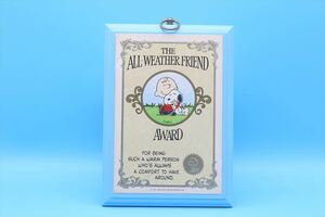 80s Hallmark Snoopy Wall Plaque/The All-Weather Friend Award/スヌーピー ヴィンテージ 壁掛け/ピーナッツ/172015495
