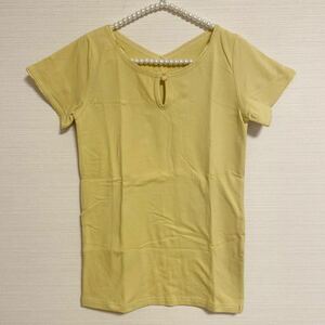 Tシャツ 半袖 フリーサイズ イエロー 黄色 美品