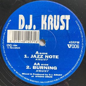 D.J. Krust / Jazz Note ◎ 12inch / Drum&Bass / Drum