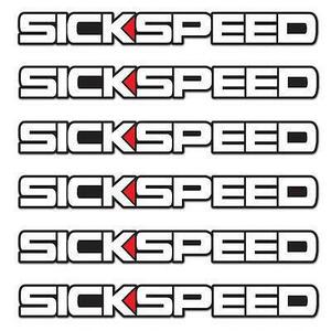 SICKSPEED　ロゴステッカー 1枚 スタンダードカラー USDM シックスピード シール スタンス ドリフト サーキット