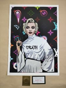 #081 DEATH NYC 世界限定ポスター 現代アート ポップアート バンクシー Banksy マリリンモンロー アンディウォーホル スパイ