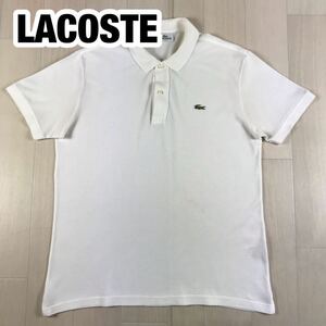 LACOSTE ラコステ 半袖ポロシャツ 5 ホワイト ワニ