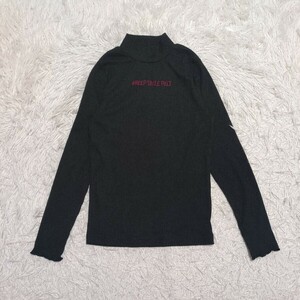 【送料無料】Pinklatte　ピンクラテ　薄手　ニット　150cm　XS　黒　ブラック　キッズ　子供服