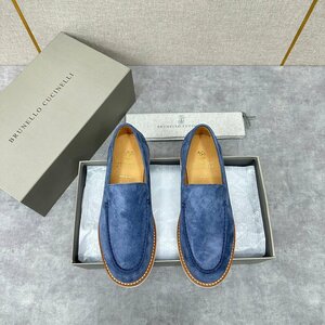 ブルネロクチネリ　BRUNELLO CUCINELLI メンズ　ローファー　スエード　レザー　スリッポン　靴　シューズ　39-44　サイズ選択可能