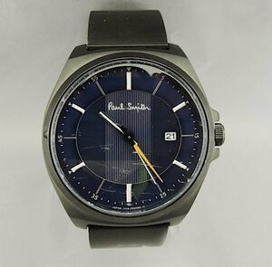 ポール・スミス Paul Smith 1116-T020658 クローズドアイズ デイト ダークネイビー文字盤　シチズン クオーツ メンズ　中古　日本製