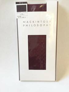 新品　百貨店商品　MACKINTOSH PHILOSOPHY　ドット　タイツ　ダークワイン　日本製