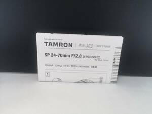 TAMRON SP 24-70mm F/2.8 DI VC USD G2 使用説明書 送料無料 MH-003