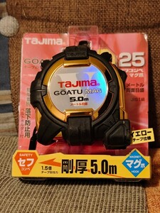 タジマ(Tajima) コンベックス 剛厚テープ5m×25mm 剛厚セフコンベG3ゴールドロックマグ爪25 