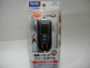 タニタ(TANITA) 3Dセンサー搭載歩数計 【防犯ブザー付】 FB-728 メタルレッド　　　a-16