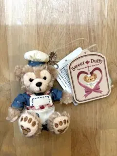 ダッフィーのぬいぐるみストラップ　バレンタイン(Sweet Duffy)