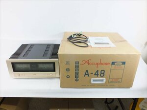 ♪ Accuphase アキュフェーズ A-48 アンプ 中古 現状品 240511E3643