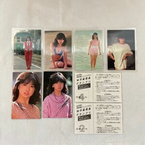 中森明菜　フォトカード 応募券 当時物 昭和レトロ 80年代アイドル　レコード　カセット