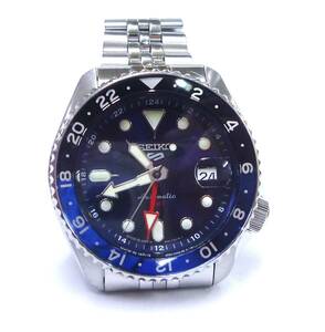 1円～セイコー 5スポーツ SKX Sports SBSC003 4R34-00A0 自動巻き 裏スケ　メンズ　美品