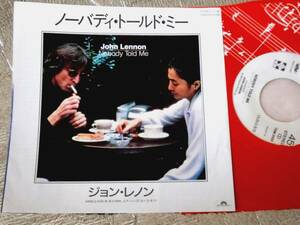 EP　JOHN LENNON/ジョンレノン/ノーバディトールドミー