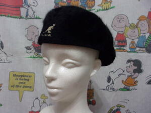 80s 90s KANGOL ファー ハンチング 80年代 90年代 英国製 カンゴール キャップ 帽子 ブラック 黒 oldskool ビンテージ Vintage 服飾小物
