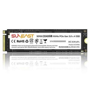 【SUNEAST】SE900NVG3-512G　512GB SSD 内蔵型 NVMe PCIe Gen3 x 4 3D NAND 2280 新品！