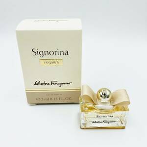 保管品 未使用品 salvatore Ferragamo フェラガモ Signorina Eleganza 5ml ミニ 香水 フラコン ボトル パフューム レディース フレグランス