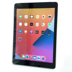 【中古美品】SIMフリー iPad（第5世代/2017） Cellular 128GB スペースグレイ MP262J/A ≪softbank版(SIMロック解除済) 判定○≫