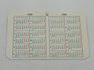 ROLEX ロレックス　本物　1998年～1999年用　A番　カレンダー