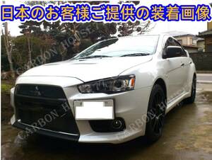 ★MITSUBISHI ランエボ X 10 CZ4A アイライン FRP製 未塗裝 《左右ワンセット》《貼付タイプ》☆.