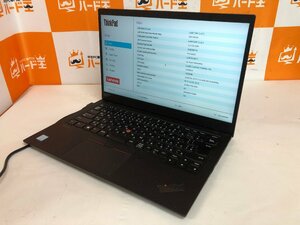 【ハード王】1円～/ノート/Lenovo ThinkPad X1 Carbon 20QES86T00/Corei7-8565U/16GB/ストレージ無/10082-G11