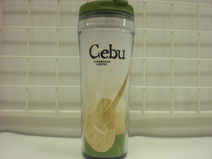 ○スタバ タンブラー 海外 フィリピン セブ島 Cebu Sugbu 12oz 35L 黄緑 2008 ご当地 限定 スターバックス 新品 未使用品