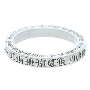 クロムハーツ Chrome Hearts 3mm SPACER FUCKYOU DIA/3mmスペーサーファックユー サイズ:21号 2ダイヤシルバーリング 中古 SS07