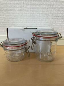 美品 18SS Supreme Jar Set (Set of 2) CLEAR シュプリーム ジャー セット 2個セット フードジャー 瓶 びん 保存容器 ガラス キャンプ camp
