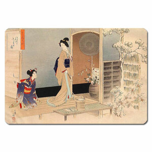 浮世絵マウスパッド 11012-水野年方-茶の湯日々