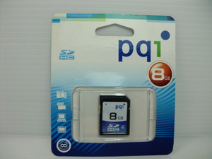 未使用・未開封品　SDHCカード　pq1　8GB 送料84円～　SDカード　メモリーカード