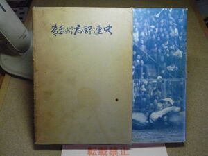 青森県高野連史　青森県高等学校野球連盟　昭和47年初版　＜シミ、折れ跡、イタミ、小破れ多数有り・箱に大きい破れ有り＞