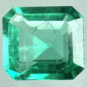 (天然エメラルド0.507ct)m 約5.5×5.0mmソーティング付 ルース 裸石 宝石 ジュエリーjewerly emerald テDE0 K