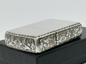 送料無料 ZIPPO[ジッポー]アーマー 銀メッキいぶし 3面リューターサイドアラベスク 162SI-3ARART