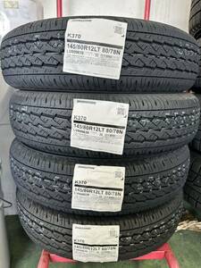 【送料無料】ブリヂストンＫ370 145/80R12 80/78N(6PR)