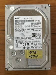 A16520)3.5インチ SATA HGST HMS5C4040ALE640 4000GB 現状品 訳あり 中古 40回149Hr