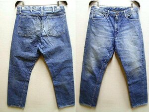 ●即決[W34]ほぼ未使用品 WAREHOUSE 1606 2ND-HAND セコハン スリム 606 TYPE スリム テーパード 12oz ビンテージ加工 デニム パンツ■636