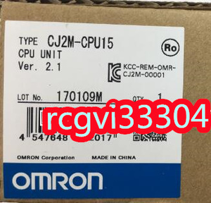 新品 OMRON/オムロン CJ2M-CPU15 CPUユニット　保証６ヶ月　