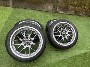 [送料無料］BBS RS-GT 19インチ　8.5j+43 9.5j+48 5H PCD114.3 4本　