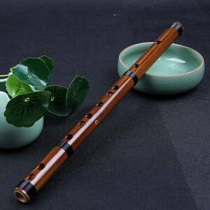 F 調 Jinchuan 竹製フルート 笛子 竹笛 横笛 尺八 短い笛 短笛 木管楽器 ミュージカル 伝統的な手作り (F 調)