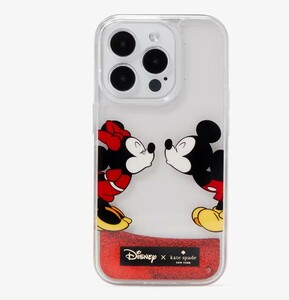 US限定(*^^*)　2024 限定コラボ☆Disney X Kate Spade New York Minnie Mouse Liquid iPhone 15 Pro Case　　本物をお届けします♪