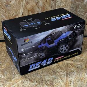 DEERC ラジコン ラジコンカー オフロード 男の子 rc car ジープ 玩具 車 リモコンカー 操作時間80分 デモモード LEDライト付き 2.4GHz