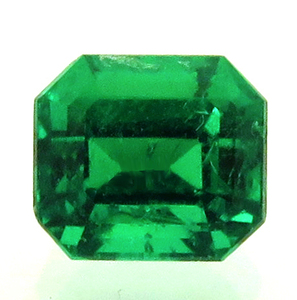 2960【上級品】 エメラルド ルース 0.79ct 高彩度の青緑 クリーン コロンビア : 瑞浪鉱物展示館 【送料無料】