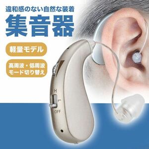 集音器 高齢者 補聴器 USB充電式 両耳兼用 軽量モデル シルバー 限定価格 SALE 限定価格