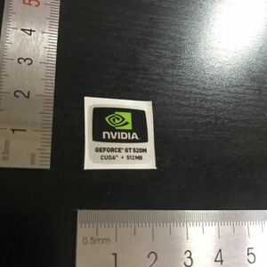 NVIDIA GEFORCE GT520M CUDA 512GBパソコンエンブレムロゴコレクションシール@2499