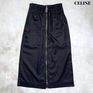 【美品】CELINE セリーヌ フィービー期 ジップ スカート 34 ブラック 名作